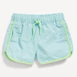 Old Navy Dolphin-Hem Board Shorts for Girls - Ceramic Blue